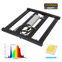 Luces LED de Cultivo Desmontables de Espectro Completo de 300W-600W, IP65, Impermeables, para Cultivo Vertical Interior Flexible y Apoyo al Floración, 2025