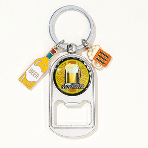 Décapsuleur en métal portable pour bouteilles de bière, porte-clés de <span class=keywords><strong>voiture</strong></span>, cadeau Fête des Pères pour papa - Product Image 2