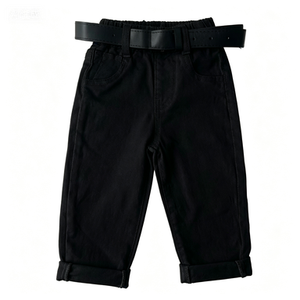 Pantalones largos informales y cómodos para niños, pantalones suaves, ligeros, con cintura elástica, holgados, agradables para la piel, de nailon/algodón, para la escuela y el día a día - Product Image 6