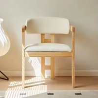 Chaises de salle à manger en bois massif noir, style mid-century moderne, pour usage domestique, avec dossier, inspirées des designers, chaises rétro pour le thé