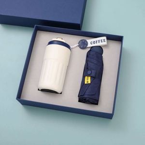 Set de Regalo Promocional de Lujo al por Mayor: Cuaderno de Cuero PU, Bolígrafo, Diario Personalizado, Taza de Café y Paraguas - Product Image 4