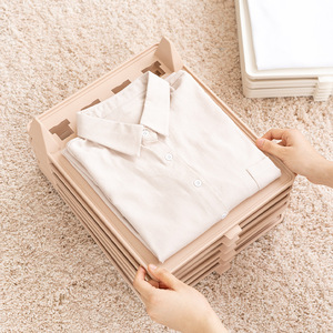 Clothing Organizer Folding Board Rectangle Portable Storage For Shirts Pants Household <b>Wardrobe</b> Organizers 5 Pack Pink - Product Image 1