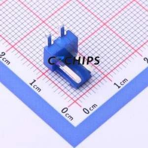 HC-VH-2A2W-L Wire-to-Board Pin Header Bent Lead Through Hole,P=3.96mm Connector 1x2P 3.96mm Right Angle Insert VH - Product Image 1