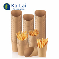 Papier kraft à emporter recyclable avec logo personnalisé boîtes d'emballage de fast-food livraison à emporter gobelet en papier pomme de terre frites