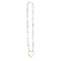 Kalung Choker Wanita dengan Bola Bunga Kaca 8MM, Rantai Klavikula Manik-manik Bulat Multi-sisi Buatan Tangan dengan Gesper Tidak Beraturan.