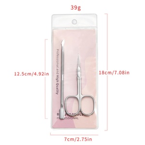 <b>Nail</b> Stainless Steel Elbow Russian Cuticle Nipper Pre-treatment Cuticle <b>Nail</b> Eyebrow Blade Pointed Beauty <b>Scissors</b> - Product Image 4