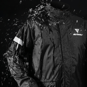 Combinaison de pluie réfléchissante imperméable pour moto, pantalon de pluie réfléchissant pour la conduite - Product Image 3