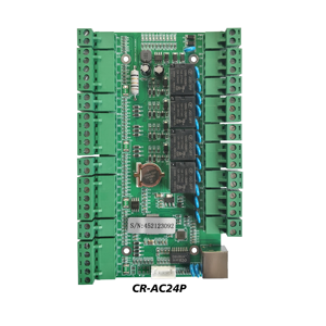 Système de contrôle d'accès biométrique 4 portes CR-AC24P TCP/IP Protocole Wiegand Capacité 40 000 utilisateurs Stockage 100 000 enregistrements Ouvert - Product Image 1