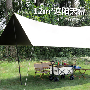Jiuqi Camping Tarpaulin 3x3m Sunshade UV Protection Outdoor Portable Shelter For Picnic Garden Use - Product Image 5