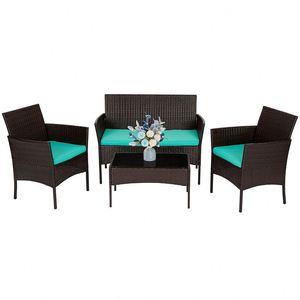 Fauteuil à bascule d'extérieur <span class=keywords><strong>en</strong></span> rotin PE personnalisable à faible MOQ, ensemble de chaises à bascule <span class=keywords><strong>en</strong></span> osier <span class=keywords><strong>pour</strong></span> véranda et jardin - Product Image 3