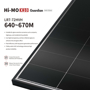 Longi новейшая серия Himo X10 Guardian с антибликовым блеском Высокопроизводительные 640 Вт 650 Вт 660 Вт 670 Вт монокристаллические солнечные панели - Product Image 1