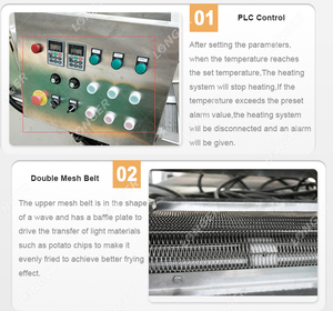 Friteuse commerciale industrielle de pommes de terre, Chips pour plantes, frites, avec filtre à huile, appareil électroménager continu, <span class=keywords><strong>bon</strong></span> prix - Product Image 6