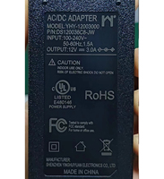 Transformateur de commutation DC 12V 3A 36W, adaptateur de type bureau, entrée 100-240VAC, alimentation AC/DC certifiée CE YHY