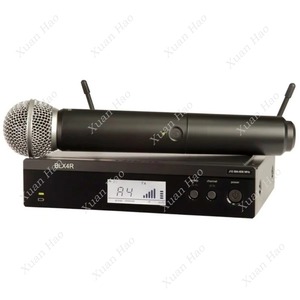 Blx24r blx4r beta58 PG58 UHF không dây karaoke mic Hệ thống micro cầm tay kim loại màu đen Micro không dây - Product Image 1