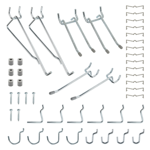 OEM 20PC <b>hook</b> set Vietnam Origin <b>Hooks</b> & <b>Rails</b> Pegboard Mounted Flexible Industrial Style 280mm*115mm*35mm - Product Image 2