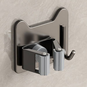 Support de rangement mural pour toilettes Support de vadrouille en métal non perforé avec pince à artefact <span class=keywords><strong>balai</strong></span> pour vaisselle - Product Image 1