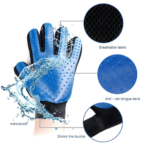 Guante de Masaje <span class=keywords><strong>para</strong></span> Mascotas con Malla Transpirable OEM/ODM, Superficie de Silicona Impermeable, Elimina el <span class=keywords><strong>Pelo</strong></span> en una Sola Pieza - Product Image 2