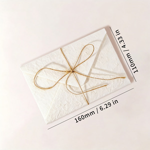 Enveloppes de portefeuille personnalisées MZ avec logo estampé à chaud pour invitations de <span class=keywords><strong>mariage</strong></span>, sceau de cire, papier kraft texturé recyclé - Product Image 5