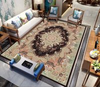 Vente directe d'usine, tapis de salon moderne géométrique en polyester à séchage rapide, antidérapant, écologique, doux et confortable