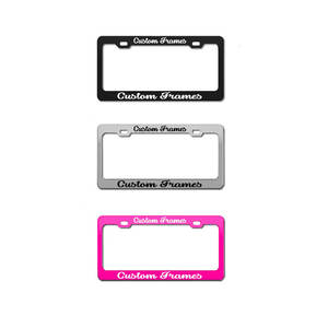 Support de plaque d'immatriculation standard américain, décoration en plastique de style cartoon, design personnalisé, impression UV, cadre de plaque d'immatriculation pour voitures - Product Image 3