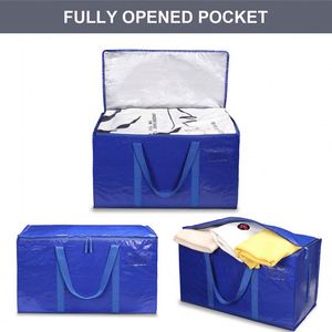 Sac de rangement imperméable et anti-poussière, grande capacité, tissé, pour le linge et les courses, idéal pour la maison et les vêtements - Product Image 3
