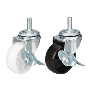 Swivel Caster 2.5 Inch Zinc Alloy Polyurethane Wheel Threaded Stem Furniture Industry Industrial Design Easy Installation - Product Image 4