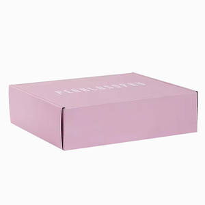 Scatole di abbigliamento rosse rosa stampate da <span class=keywords><strong>postino</strong></span> personalizzate scatole di posta ondulata scarpe scatole di abbigliamento con Logo - Product Image 2