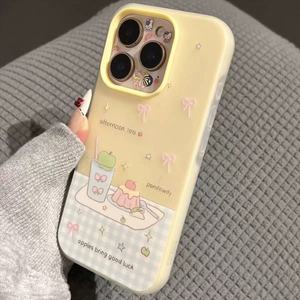 Primavera y verano Bow <span class=keywords><strong>Cake</strong></span> para Lphone16 Promax Phone CASE para Lphone15 Jelly CASE para Lphone14 Full Cover Soft 13 - Product Image 4