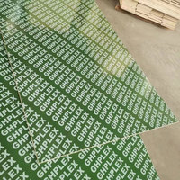 Tablero de Contrachapado Fenólico Verde con Revestimiento de PP, 1220X2440mm 2800X2070mm, Duradero y Resistente a la Corrosión para Construcción, ¡Gran Venta!