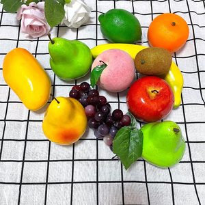 Fruit artificiel fausse pomme poire <span class=keywords><strong>mangue</strong></span> kiwi orange raisin pêche <span class=keywords><strong>mangue</strong></span> banane citron simulation modèle photographie accessoires affichage - Product Image 4