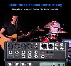 Voxfull MAR800 Sistema di Diffusione Sonora Professionale, Mixer <span class=keywords><strong>Audio</strong></span> con 8 Canali, Ingressi USB/XLR, Uscite <span class=keywords><strong>RCA</strong></span>, Potenza Massima, Console di Registrazione - Product Image 4