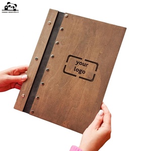 Porte-menu en bois personnalisé avec logo, format A4, B5, Legal, Letter, pour bars et restaurants - Product Image 1