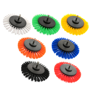 3.5Inch 85mm Red Round Shape Gap <strong>Drill</strong> Cleaning Brushes Detail Power Scrubber Brush <strong>Attachment</strong> for Car Household Corner <strong>Cleaner</strong> - Product Image 6