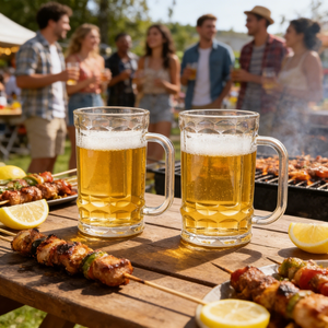 Jarra de <span class=keywords><strong>Cerveza</strong></span> de Vidrio con Base Pesada, Gran Capacidad, con Asa Cómoda para <span class=keywords><strong>Cerveza</strong></span> Artesanal - Product Image 5