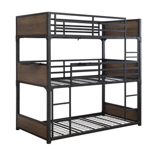Moderno Mecanismo <span class=keywords><strong>de</strong></span> Sofá Cama Triple Plegable <span class=keywords><strong>de</strong></span> Hierro, <span class=keywords><strong>Literas</strong></span> Triples <span class=keywords><strong>de</strong></span> 3 Niveles para Adultos, Hotel, Apartamento, Escuela - Product Image 1