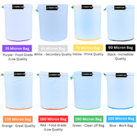 Hoomall mesh — kit d'extraction de glace pour herbes, 5 gallons, 8 sacs