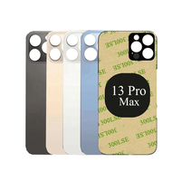 Couvercle arrière en verre à grand trou pour iPhone 13 Pro Max 12 Mini 14 Plus 15 XS max 11 panneau couvercle de batterie boîtier OEM caméra verre arrière