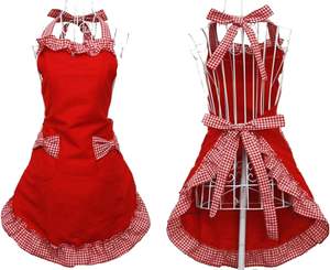 Simpatici e graziosi grembiuli Vintage da donna in stile retrò con tasche per regalo per la festa della mamma - Product Image 1