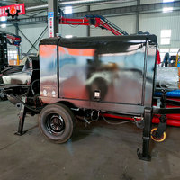 Pompe à béton sur remorque haute performance 2026 avec une capacité de 40-80 m³/h |   Machine de livraison de béton portable électrique/diesel