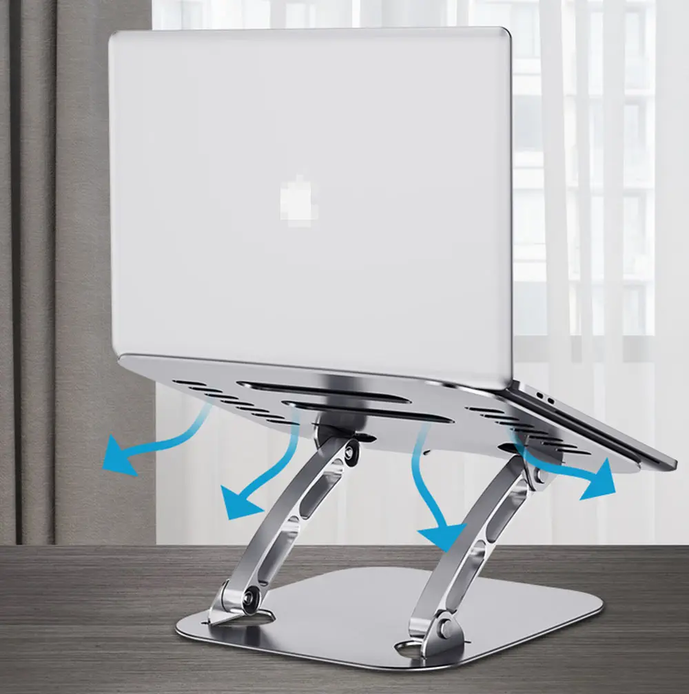 Portable Ergonomic Car Aluminum Riser 2020 Laptop Stand Foldable, Laptop And Tablet Stand