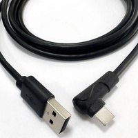 Cable de Datos TriCreate USB-A a Tipo-C4 a Tipo-C90 con Pantalla LED, Material de PVC, Conductor de Cobre Puro