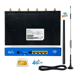 托市1200Mbps防火墙网格远程2.4G 5.8G双频工业室内FDD TDD无线4g cpe sim卡wifi路由器