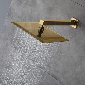 Juego de Ducha Dorado de 3 Vías para Baño Dima, Fabricante de Grifos, Cabezal de Ducha de Lluvia, Válvula Digital, Ducha de Mano + Grifo para Bañera - Product Image 3