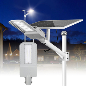 モダンデザインIP65防水アルミ製長寿命バッテリー60W-200Wカスタマイズ可能高輝度屋外ソーラーLED街路灯 - Product Image 1