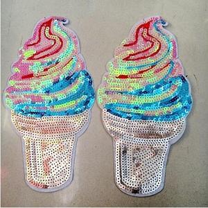 <span class=keywords><strong>5</strong></span> видов стилей микс Блесток Патч Для Одежды Мотив Аппликация блестящие мороженое шить/утюг на патчи для одежды Бесплатная доставка блестками наклейки - Product Image 2