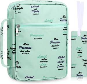 Muestra Gratuita, Funda para Biblia Ritual de Cuero PU, Fácil de Transportar, Color Gris, con Asa, Bolsa para Biblia Ritual para Hombre - Product Image 2