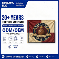 Bendera Iklan Persegi Panjang 3x5ft dengan Logo Kustom, Anti Kusut, Bahan Polyester Non-Woven, Cetak Digital, untuk Penggunaan Luar Ruangan, Perlindungan UV
