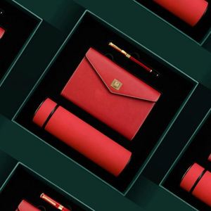 Custom Luxury Christmas Stainless Steel Water Bottle <b>Gift</b> Set for Corporate Business Office Promotion - Product Image 4