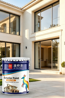 Peinture liquide acrylique à base d'eau, respectueuse de l'environnement, pour murs extérieurs, utilisée pour les revêtements architecturaux