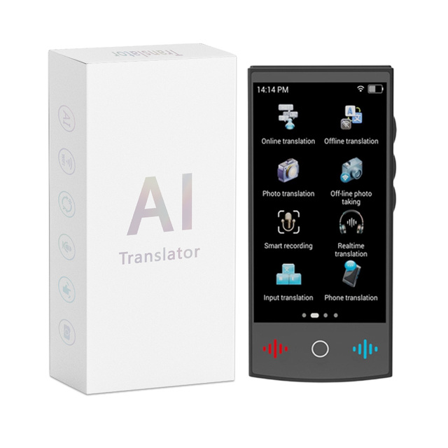 Amazo HOT Smart AI Translator Built-in Chatgpt 160 Language Online Translate Instant Custom Translation Device for Business